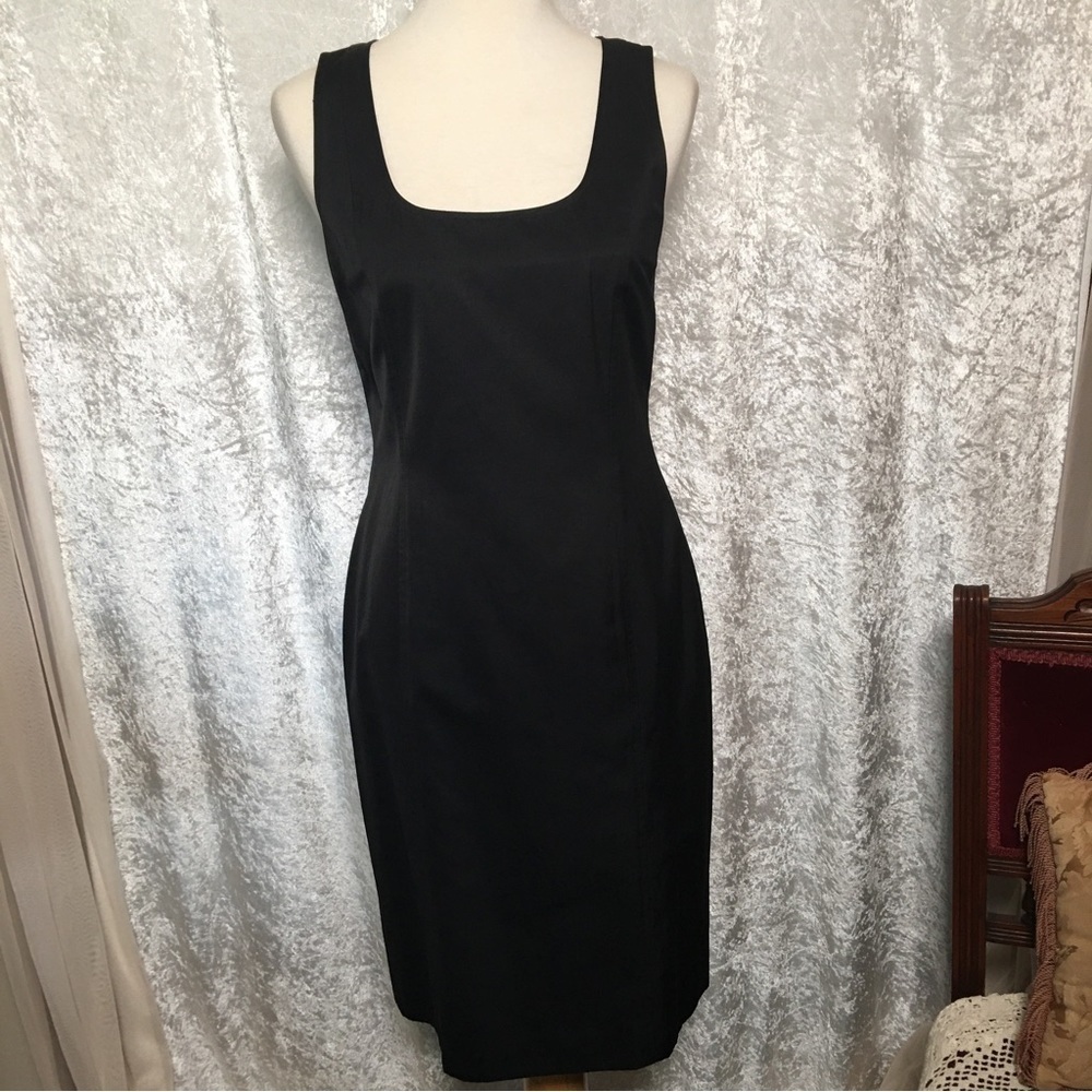 Cerruti 1881 Sheath sleeveless LBD Dress Size 8 USA Vintage